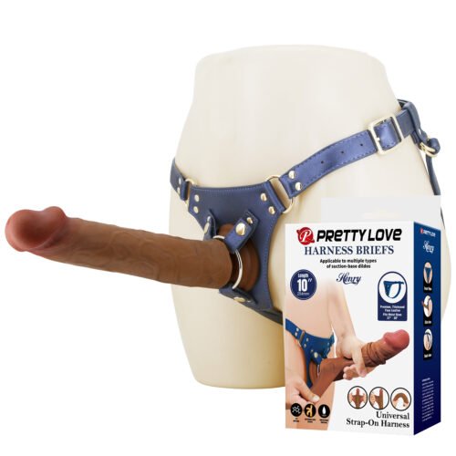 BW-022115LP Prettylove Slide Skin Strap On Harness Dildo Harness Brief BW-022115LP
